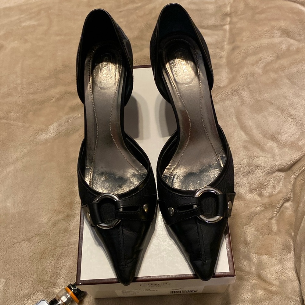 COACH Allison Black/BLK Heels